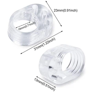Transparentes PVC-Türgriff Stopper, Schalldämpfer, Absturzabsorber für Büro, Zuhause, Raum, einfache Installation, Düse, 1-20pcs 10 Hauptverkaufstür - №5