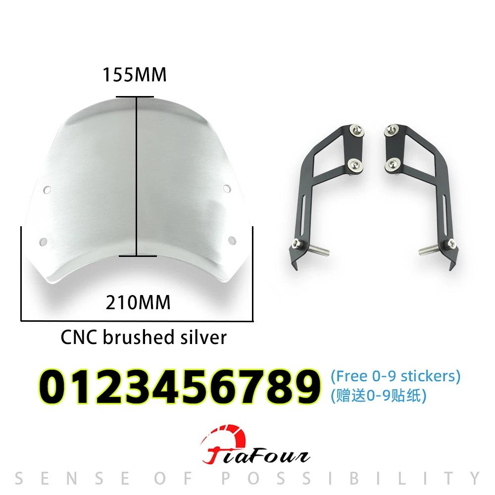 FIT For Scrambler 1200XC Scrambler 1200XE  Scrambler 1200 XC XE Aluminum Windshield Windscreen Deflector