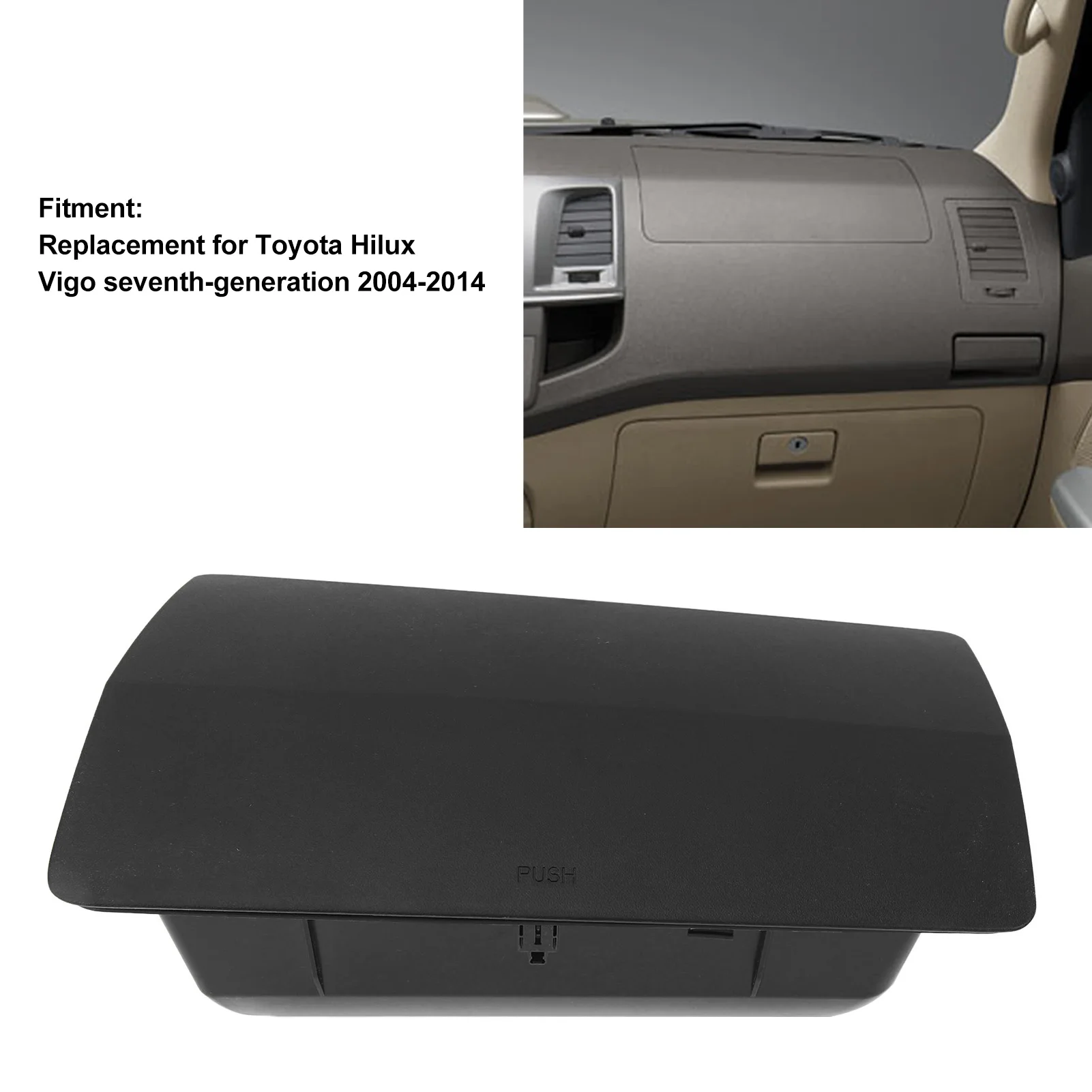 Internal Storage Box of Car Dashboard Suitable for Toyota Hilux Vigo 2004-2014 Car Interior Storage and Storage Box Type SLHD