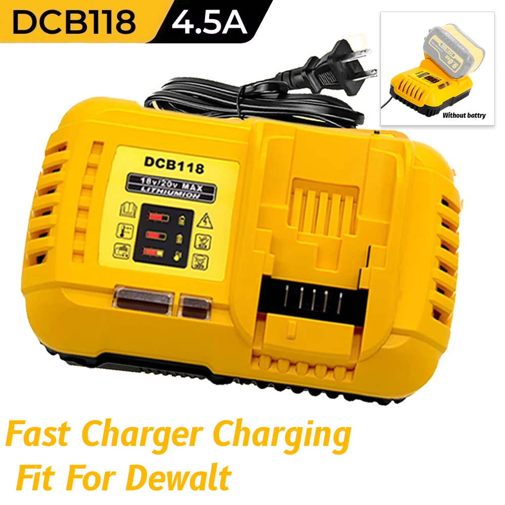 

НОВОЕ зарядное устройство для Dewalt DCB118, 20 В, быстрое зарядное устройство, литиевая батарея, электрические инструменты, электрическая дрель, быстрое зарядное устройство
