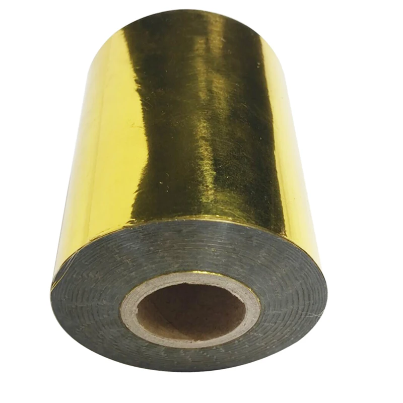 Gold and Slilver (2 rolls )8cmx120M Hot Stamping Foil Heat Transfer Laminating Napkin Gilding PVC business Card Emboss