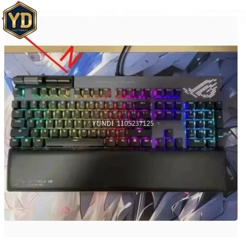 YD 1PCS  Original brand new genuine for ASUS ROG Dragon Knight 2/ Flare 2/ Ranger 87/RX mechanical keyboard palm rest wrist pad