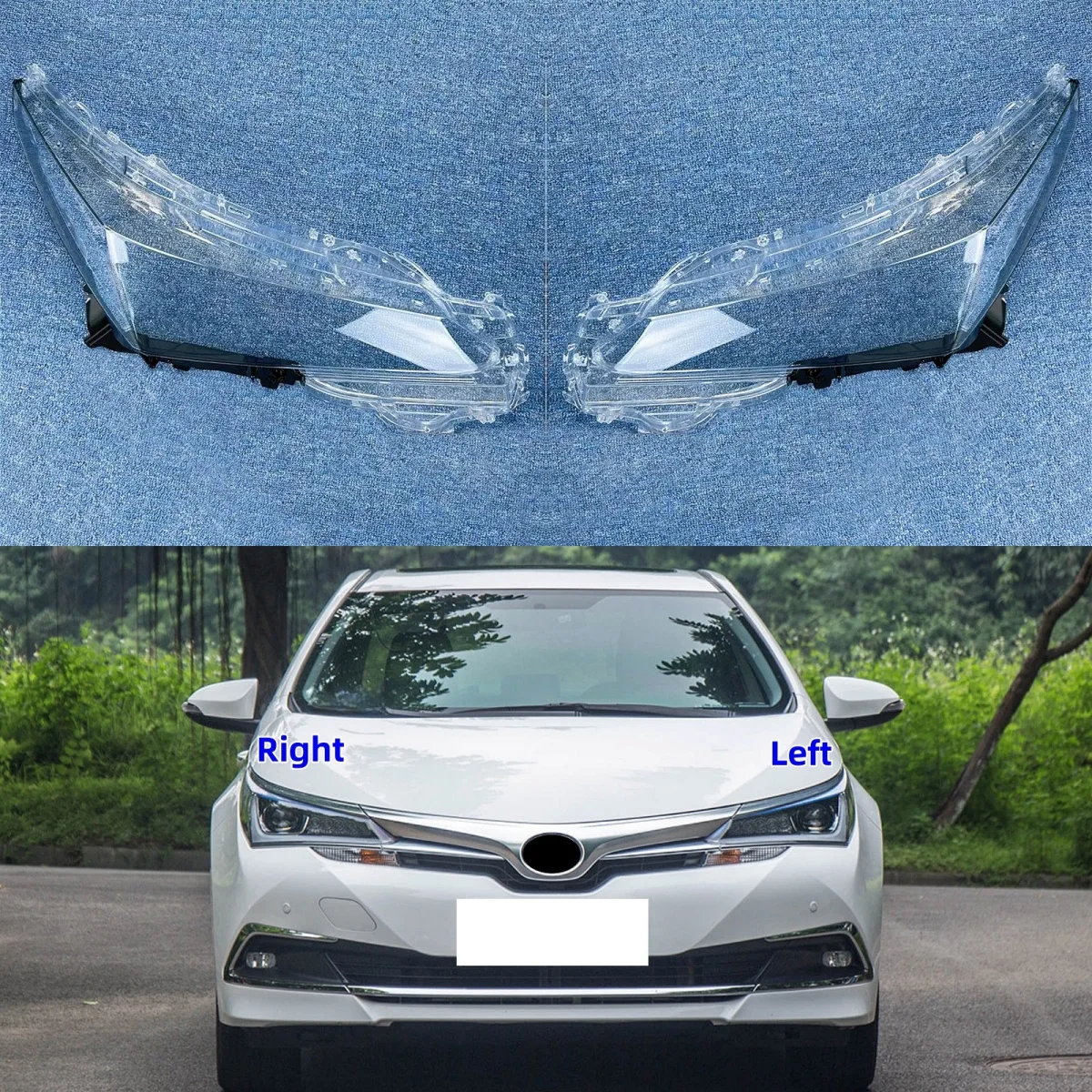

Для Toyota Corolla Hybrid 2016 2017 2018 2019, прозрачная крышка объектива, абажур, подходит для корпуса, автомобильные аксессуары