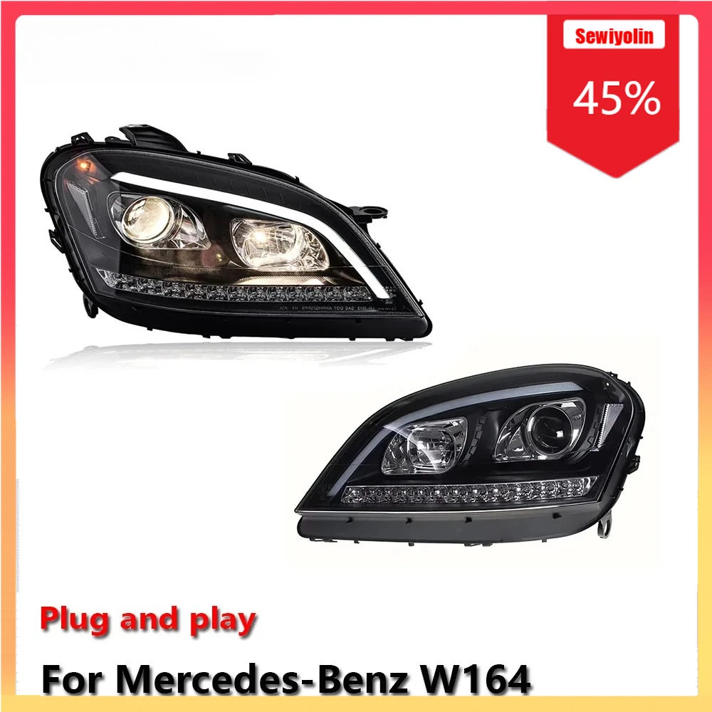 

Car Lamps Headlight Assemblies For Benz W164 2005-2008 Fog DRL Brake Turn Signal Lamp Plug and Play