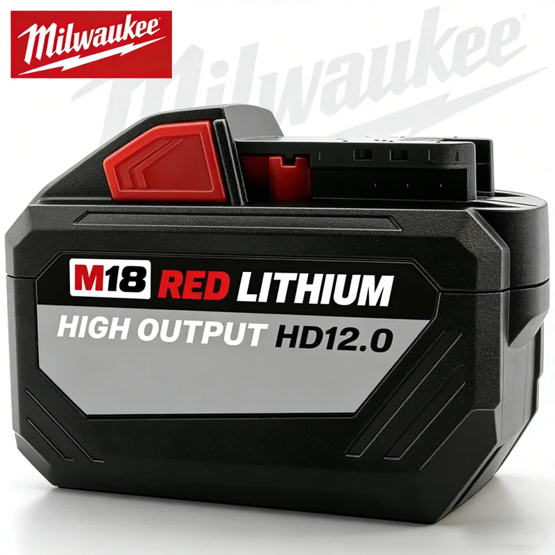 

100% New Milwaukee M18 12.0Ah High Output Battery 18V Lithium-ion Rechargeable for Milwaukee M18 Cordless Power Tools