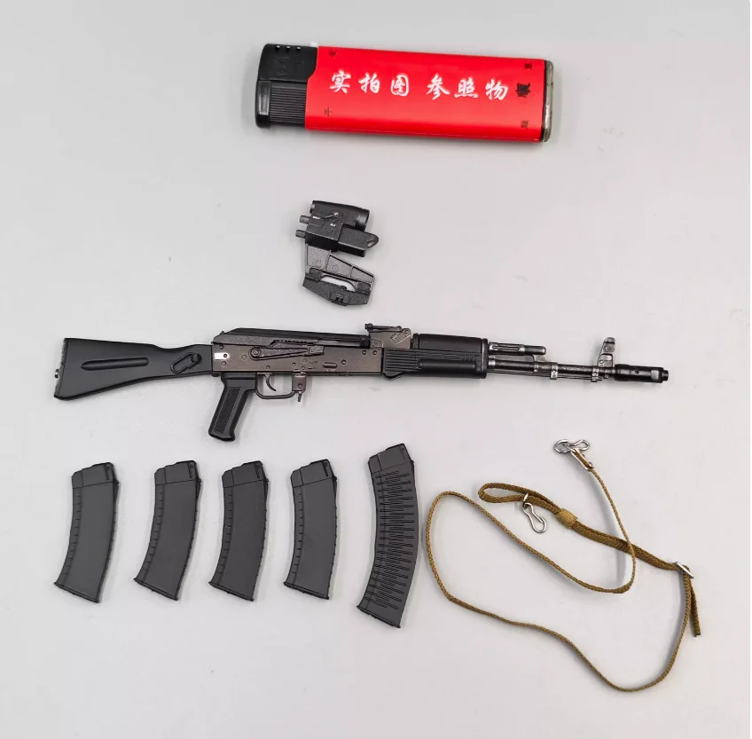 1/6 DAMTOY DAM 78086 Figurka akcji lalki żołnierza Główna broń Zabawki Model AK74 Nieprawdziwy materiał PVC dla 12-calowej figurki lalki do kolekcjonowania