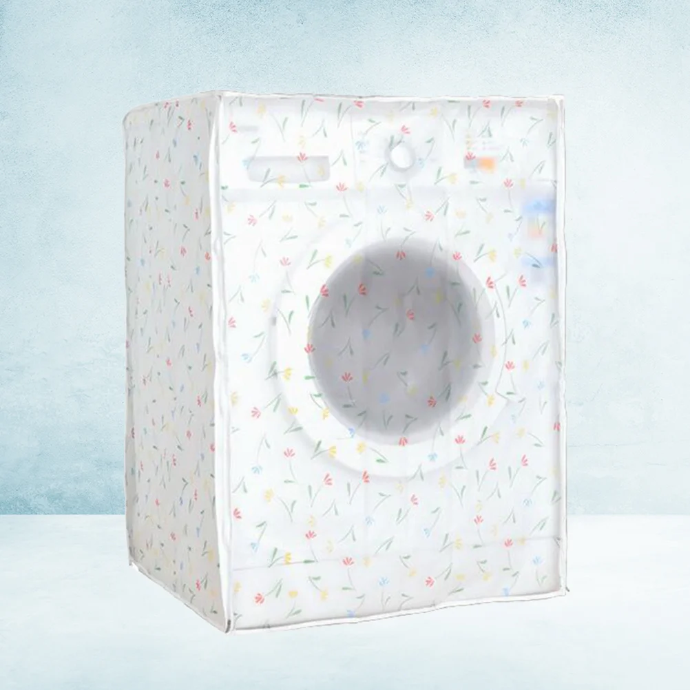 

Washing Machine Cover 60X55X82Cm Premium Peva Waterproof Dust Proof Slim Fit For Home Use Washing Machine Case Clothes
