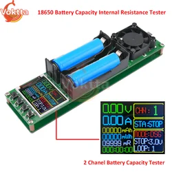 Probador de capacidad de batería de litio 18650, probador automático de resistencia interna, módulo Detector de potencia de batería, interfaz Dual tipo C