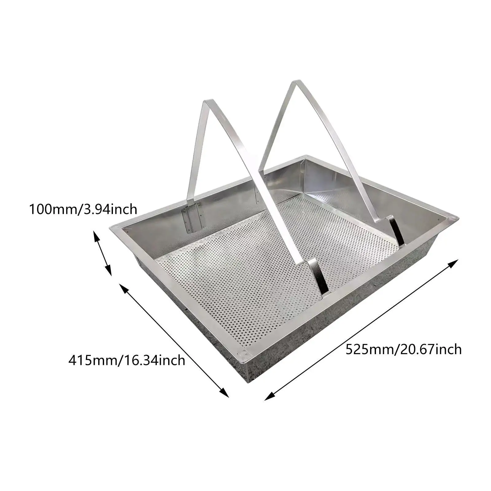 Honeycomb Uncapping Tray Bee Keeping Supplies Practical Stainless Steel