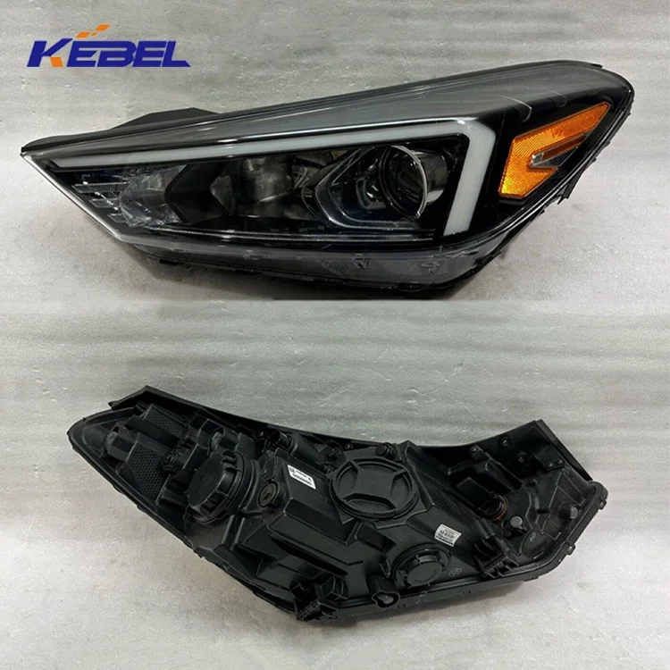 best quality automotive yellow led headlights bulb 92101-D3530 92102-D3530 head lamp for hyundai tucson 2019 2020 accessories