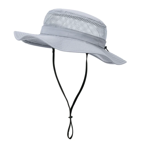 JANGOUL Sombrero de sol de malla para exteriores para hombre, sombrero de protección solar de ala ancha, sombrero de senderismo para pesca