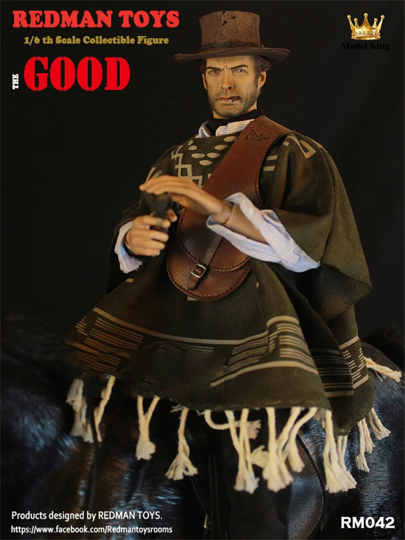 Collectible REDMAN TOYS 1/6 Scale The Western Cowboy RM042 GOOD RM043 BAD RM044 UGLY For 12'' Action Figure Body Model Toys