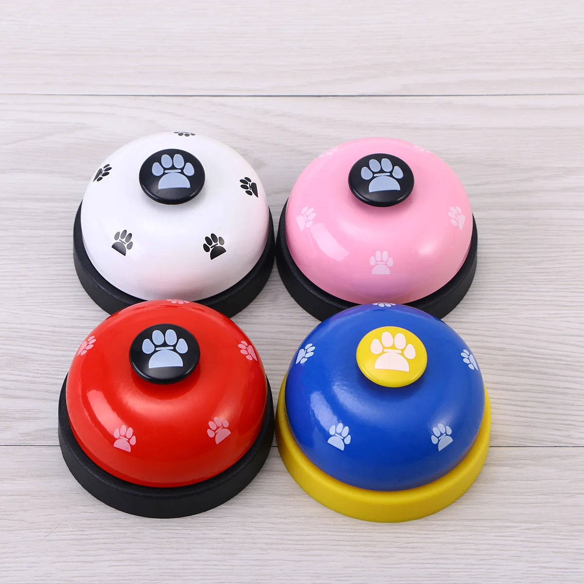 

Training Bells For Dogs Flat Wide Button Loud Sound Pet Communication Device Puppy Potty Training Tool Red Black