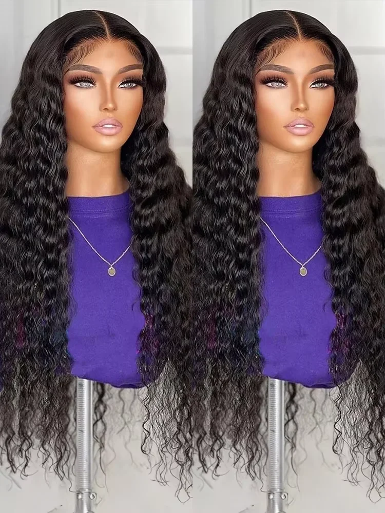 Pre Cut Glueless Wig Human Hair Ready To Wear 7x5 Preplucked Natural Hairline Brazilian 13x4 Deep Wave Human Hair Wigs For Women