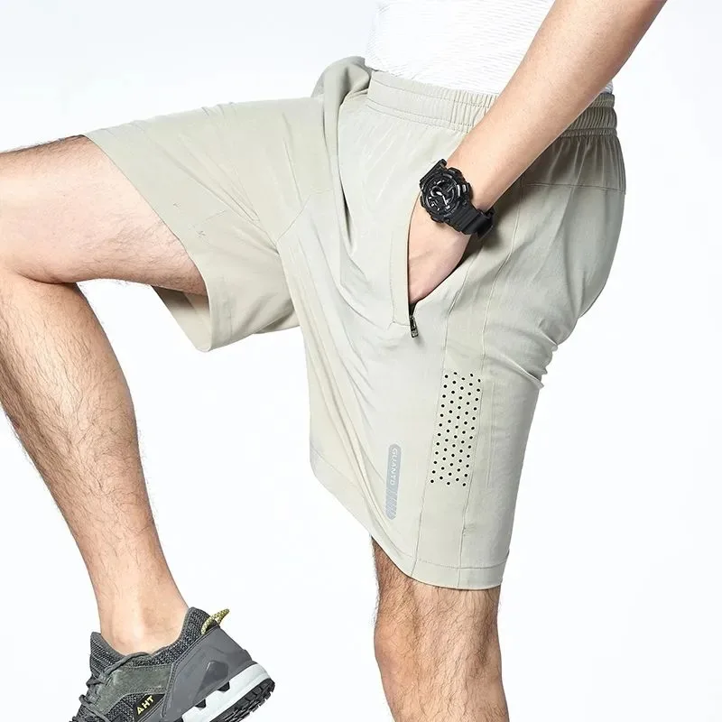 

Men's Quick Dry Ice Silk Shorts Loose Plus Size Casual Sports Beach Shorts For Summer