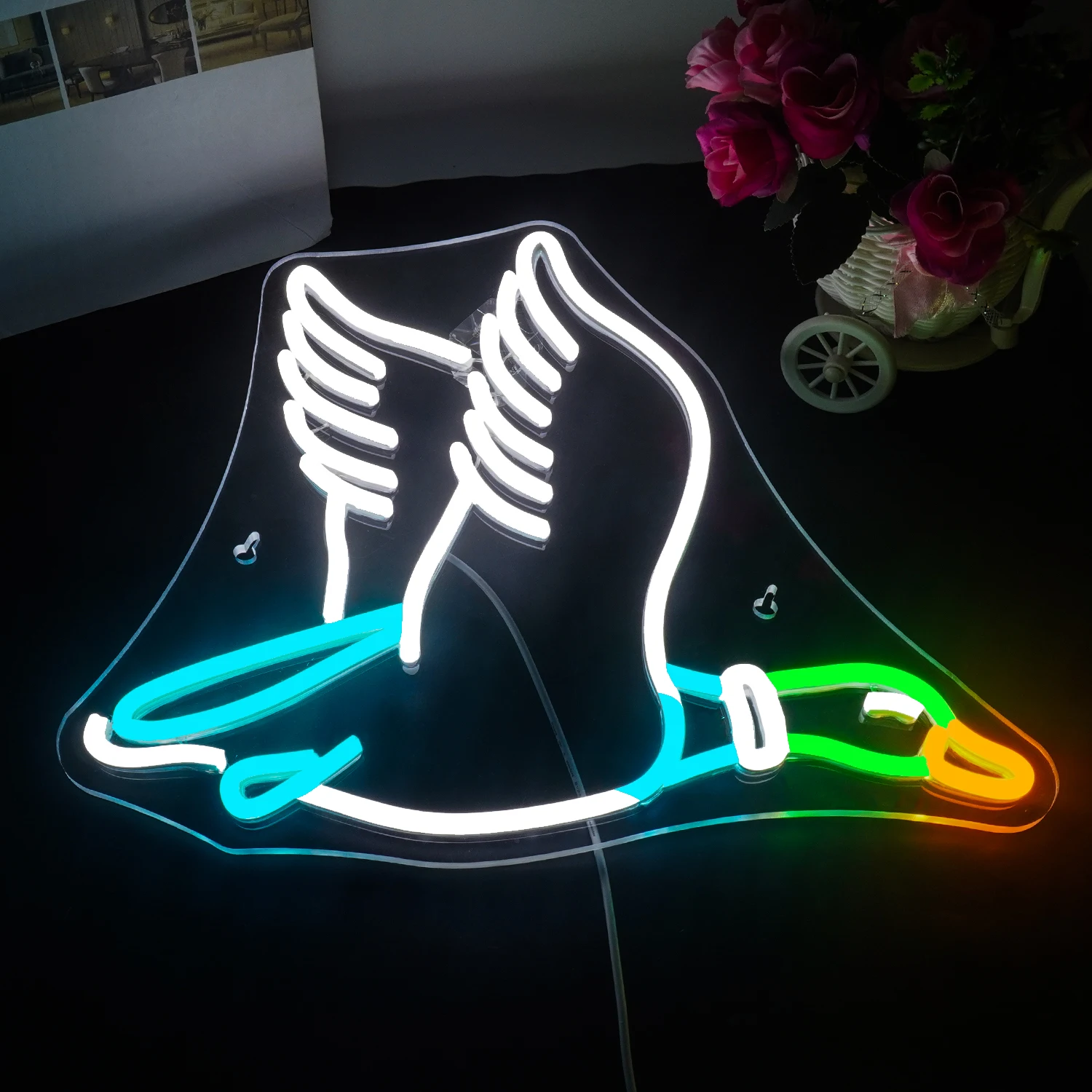 Goose Led Neon Sign For Wall Deocr Art Room Decoration For Bedroom Home Party Club Bar Pet Shop Dimmable Light USB Powered Lamp