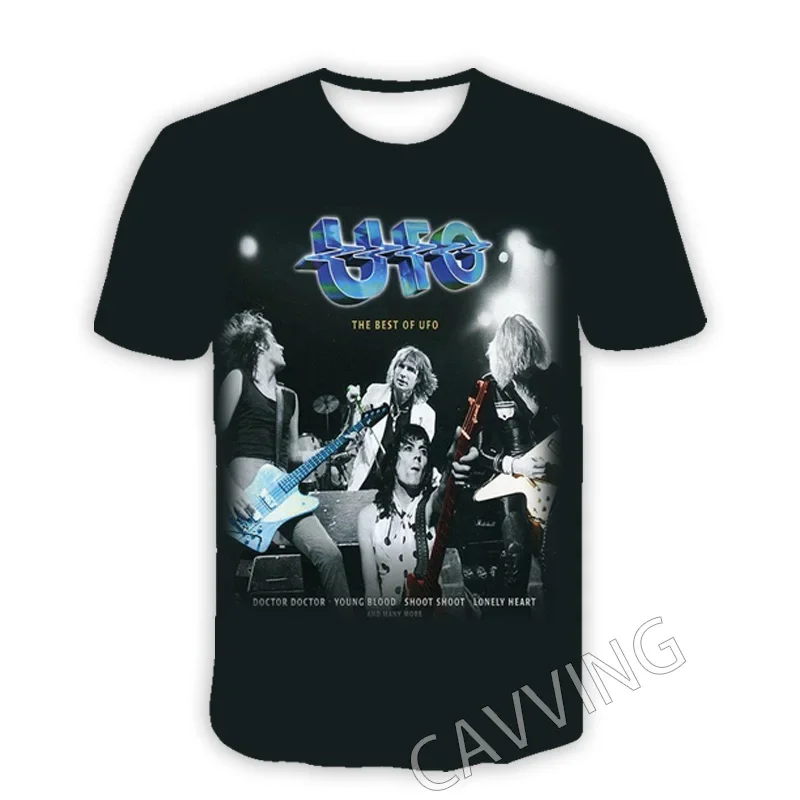 

2024 New Fashion Women/Men's 3D Print UFO BAND Casual T-shirts Hip Hop Tshirts Harajuku Styles Tops Clothing Loose Comfortable