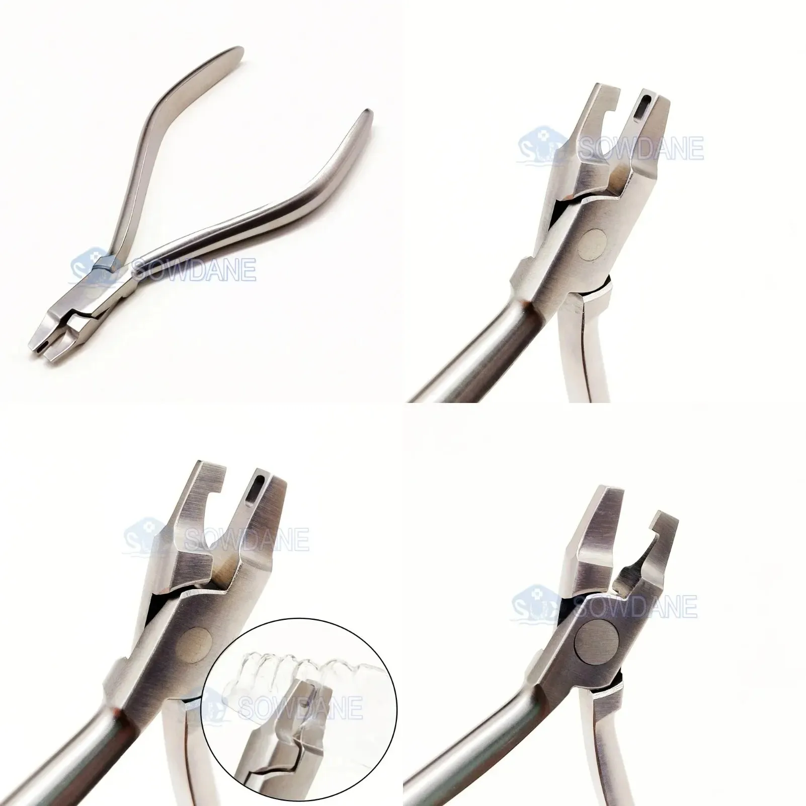 H Stainless Lab Orthodontics Bracket Aligner Vertical Notch Thermal Forming Plier Invisible Brace Dentist Instruments