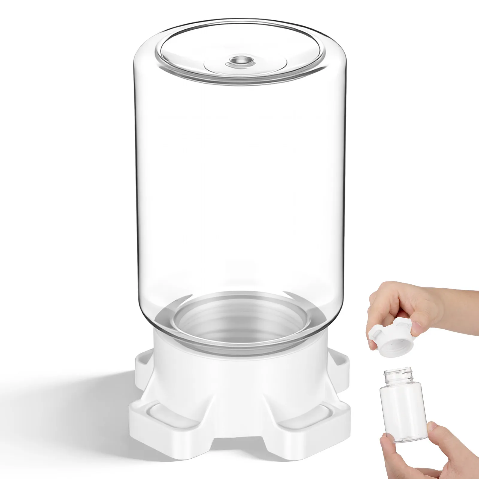 

Bee Water Feeder Spider Food Dispenser 100ml Watering Station For Tarantulas Mantises Crickets Ants Small Animal Enclosure