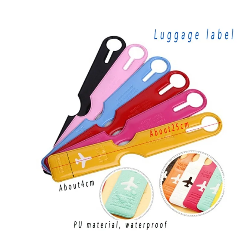 ID Name Address Identification Tag Cute Luggage Tag With Luggage Luggage Tag Airplane PVC Accessories