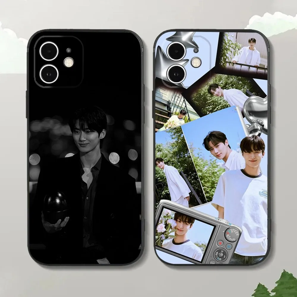 B-Byeon W-Woo Seok Phone Case For iPhone15,14,13,12 Mini 11 Pro XR,X,XS,MAX 7,8 Plus Silicone Cover Soft Black