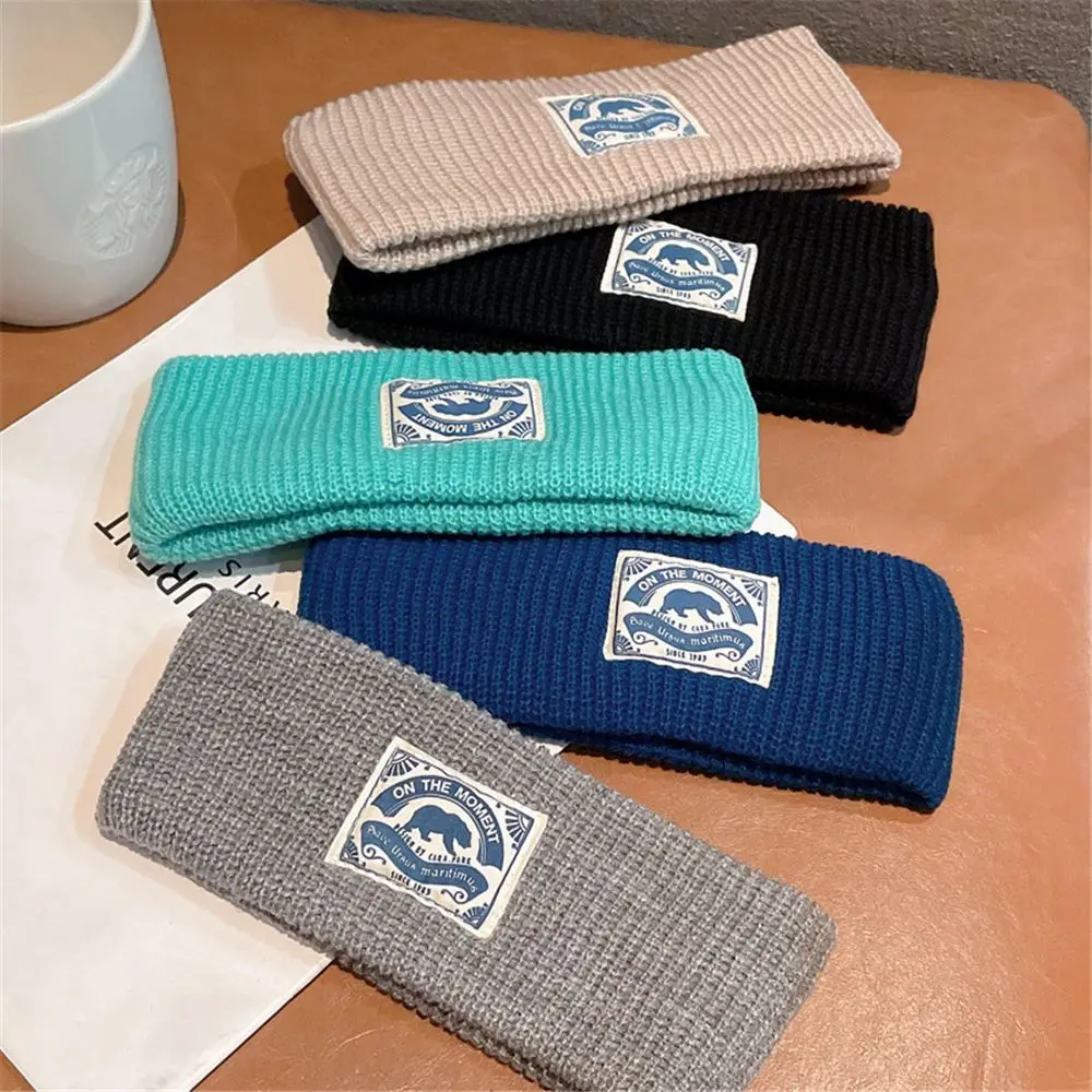 Мягкие эластичные спортивные ленты для волос с широкими полями для женщин и девочек, повязки на голову, головной убор, вязаная повязка на голову