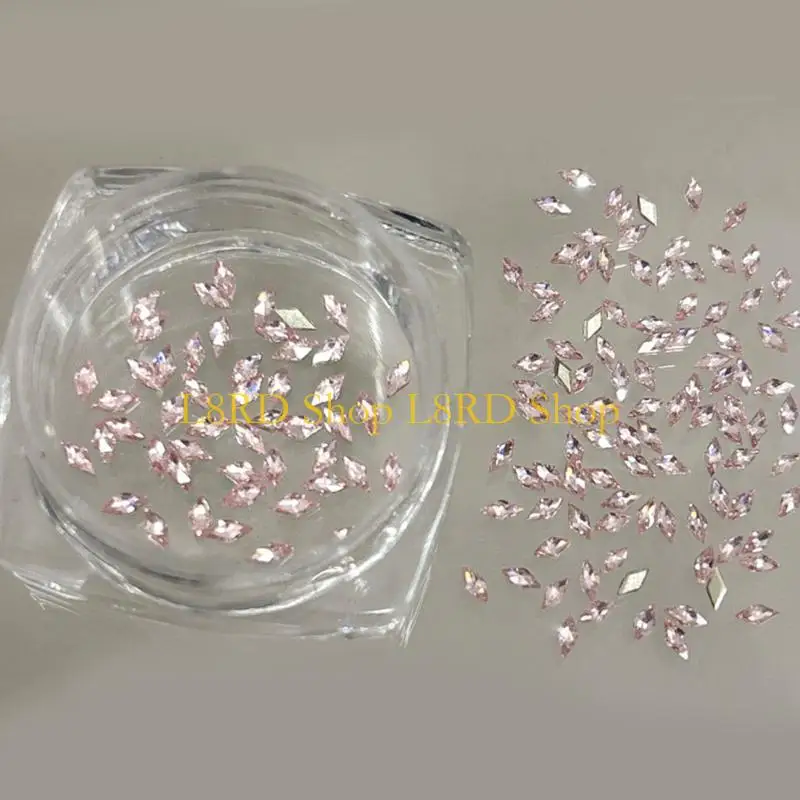 L8RD 50 Pz/set Eleganti Unghie Artistiche Cristallo Decorazioni Per Unghie In Cristallo Pendenti E In