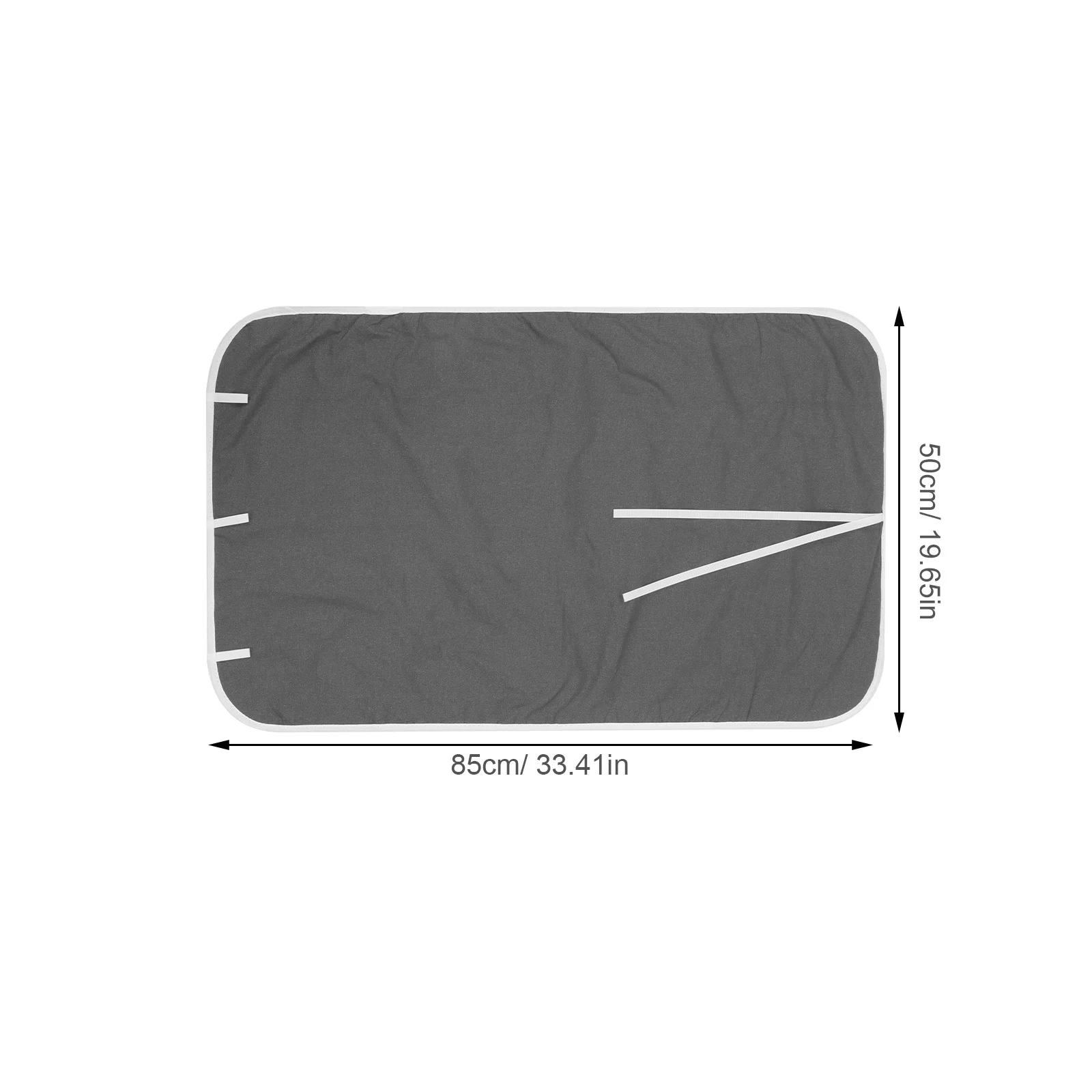 Portable Heat-Resistant Ironing Mat Silver Foldable High Temperature Resistant Cloth Tabletop Protective Ironing Pad Travel