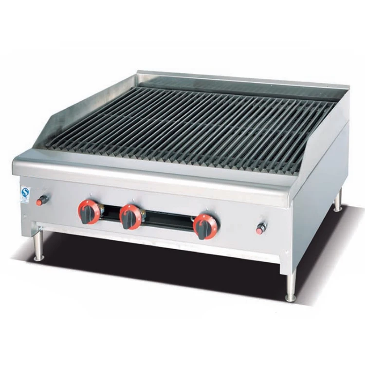

Stainless Steel Commercial Gas Bbq Grill/gas Barbecue Grill with Lava Rock/industrial Gas Grill