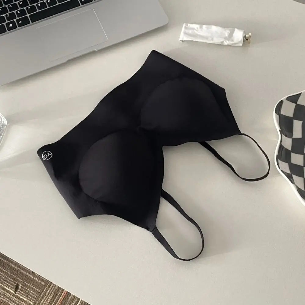 

Fashion 3/4 Cup Backless Bras for Women U Shape Underwear Seamless Bras Shockproof Intimates Wireless Deep V Bra Gifts