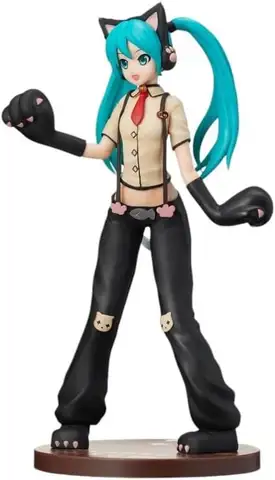 Judai Original SEGA SPM Hatsune Miku Kitty Cat Project Diva Arcade Future Tone PVC Actionfigur Modellleksaker 10 best sales neko bågfigur - №8
