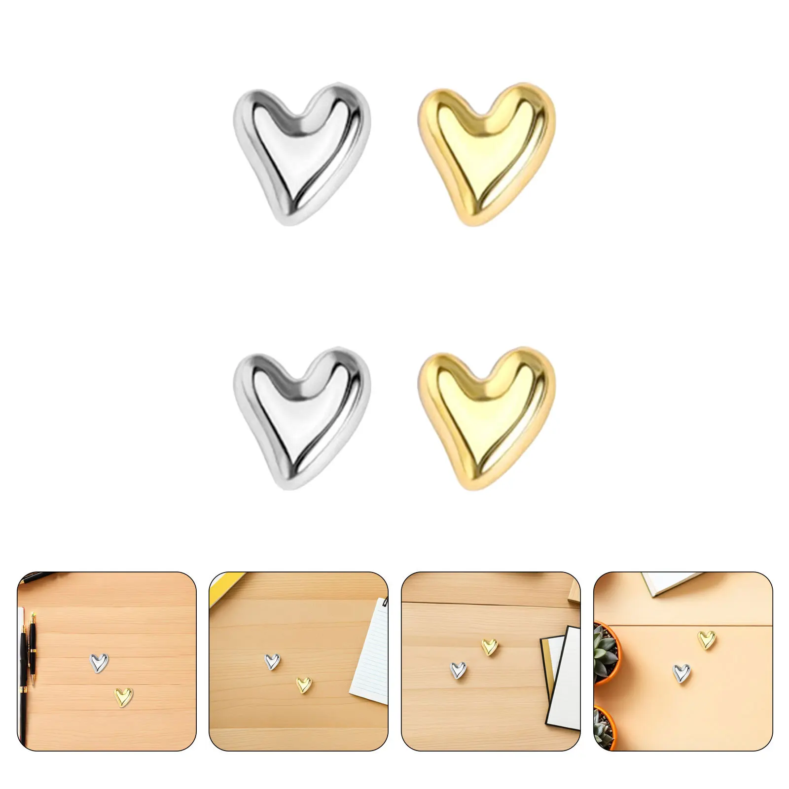 30 قطعة دبابيس ضغط القلب الملونة شقة رئيس Thumbtacks الزخرفية لوحة الفلين إشعار لوحة الإعلانات دبابيس لطيف مكتب المدرسة المسامير