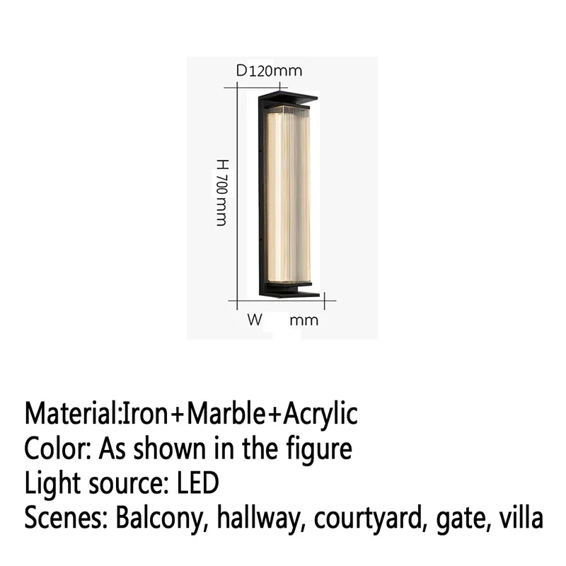 AFRA Contemporary LED Outdoor Wall Lamps Electric Simplicity Waterproof Balcony Hallway Courtyard Villa Gate Hotel