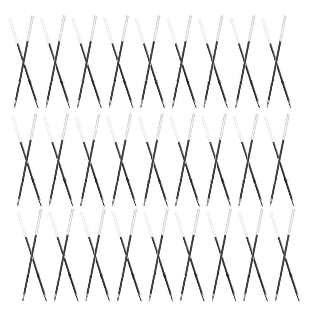 

200 шт. сменных гелевых стержней для ручек 0,7 мм, черные и синие чернила, для поворотных ручек, плавное письмо, чистый текст, офисные принадлежности