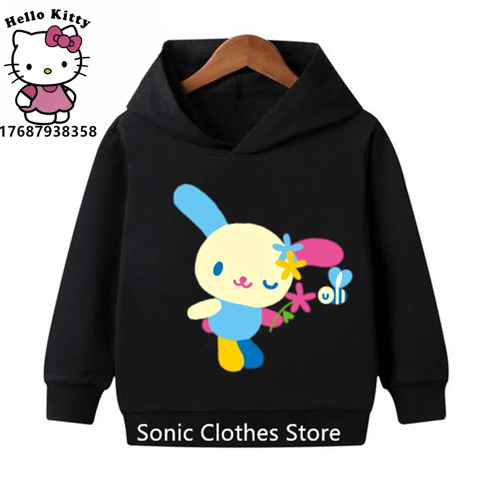 USAHANA Hoodie Kids Clothes Boys Girls Sweatshirt Fashion Pullover 3-12 Year Old Baby Sanrio Clothing