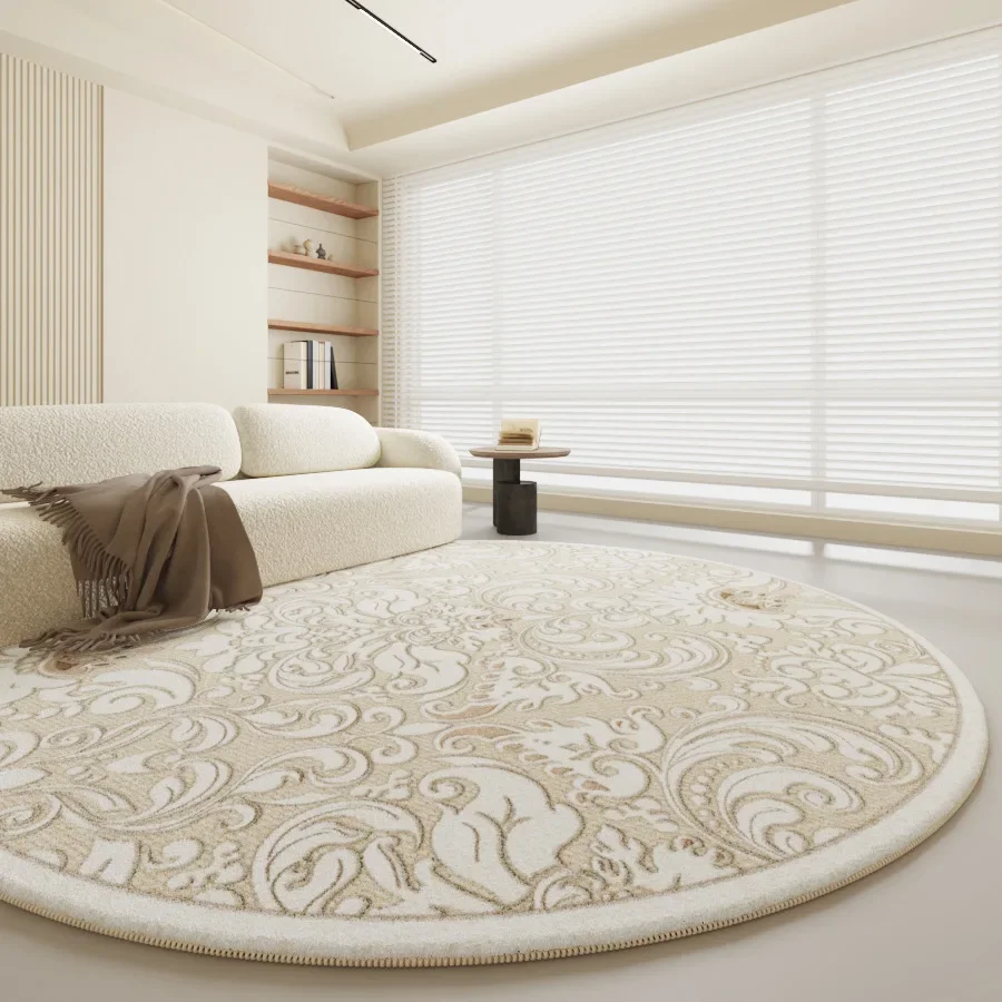 French round carpet living room cream wind simple study desk imitation cashmere bedroom bedside blanket