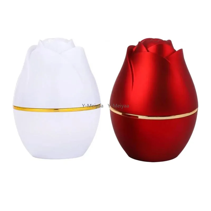 LED Rose Shape Ringen Box met Licht Sieraden Box Rose Sieraden Ring Case voor Huwelijk Huwelijksceremonie Voorstel Valentijnsdag