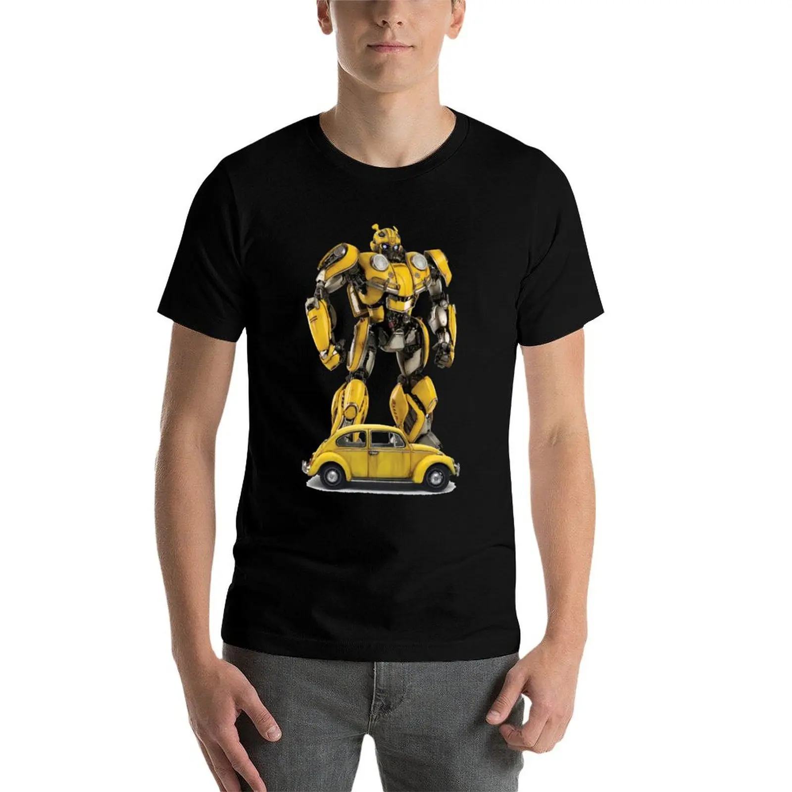 Bumblebee Transformer T-Shirt cute tops basketball graphic tees heavyweight t shirts for men - Image 4