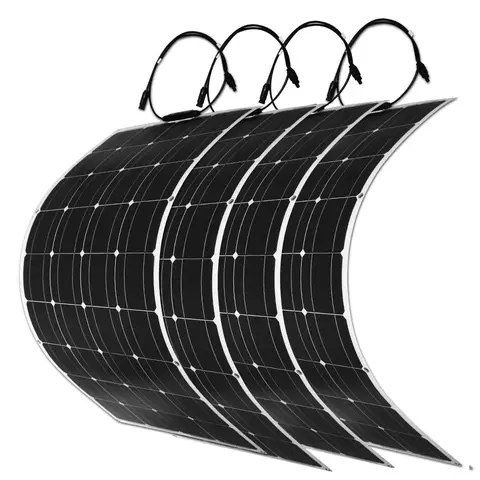 Pannello solare flessibile monocristallino DOKIO 100W-400W 18V, adatto per campeggio, installazione camper può caricare batterie 12V