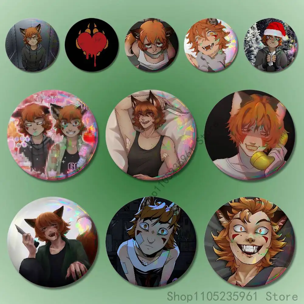 Y-YKMET Ren Hana S-Strade 32mm 58mm 75mm 44mm 25mm Anime Badges Brooches DIY Pins Decorations Birthday Valentine Gifts