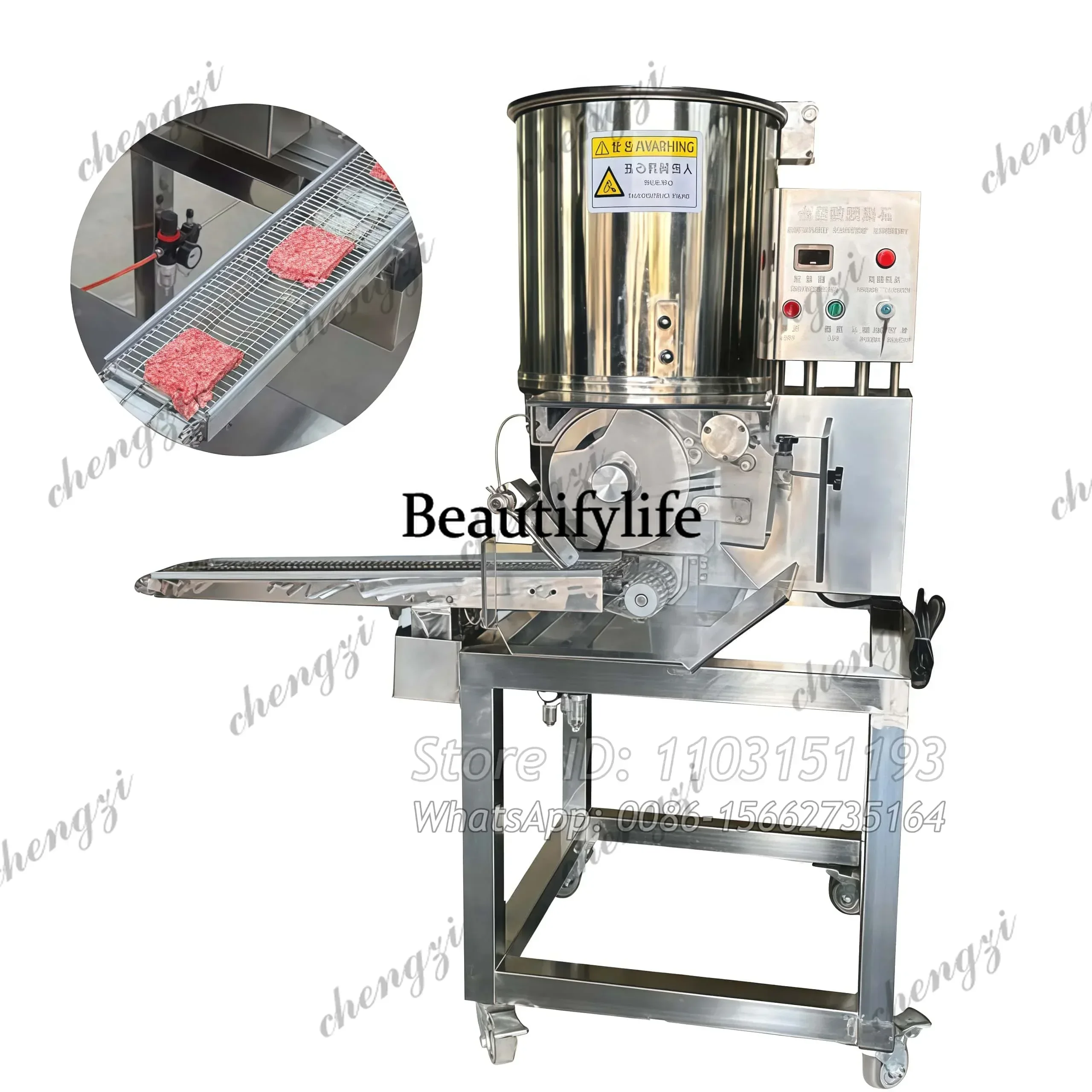 Hamburger Patty Molding Machine Chicken Nugget Meat Pie Machine Beef Patty Burger Molding Machine