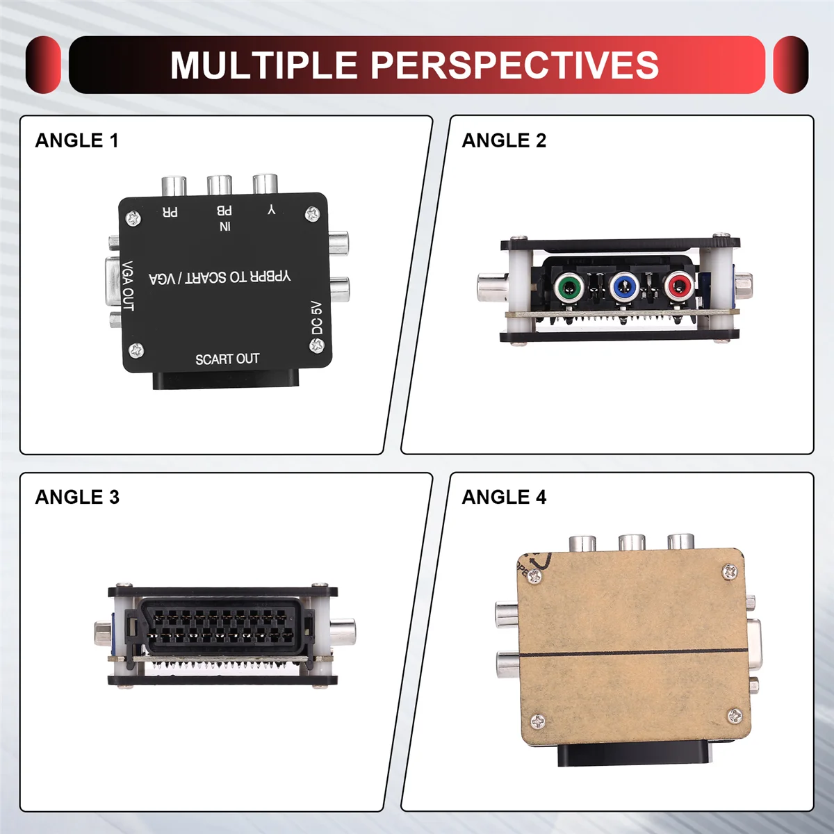 

AA91 YUV TO RGBS YPBPR to SCART YPBPR TO VGA Component Transcoder Converter Игровая консоль, RGBS to Color Difference Component