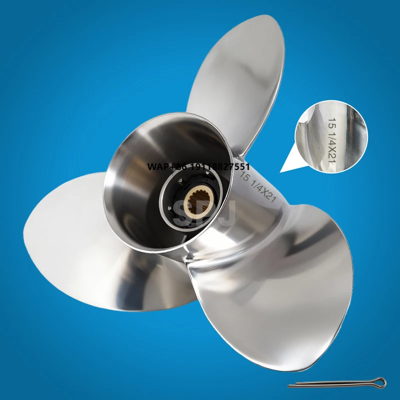 

OEM 6AX-45976-20-00 3 Blades 15 1/4"x21" Marine Propeller for 300-350HP Outboard Motor L Rotation