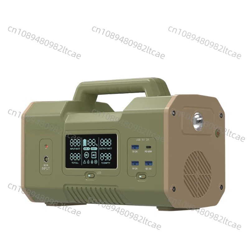 300W Portable Generator 18650 Lithium-ion Battery Solar Panel with Music Emergency Power Supply Portable Power Station