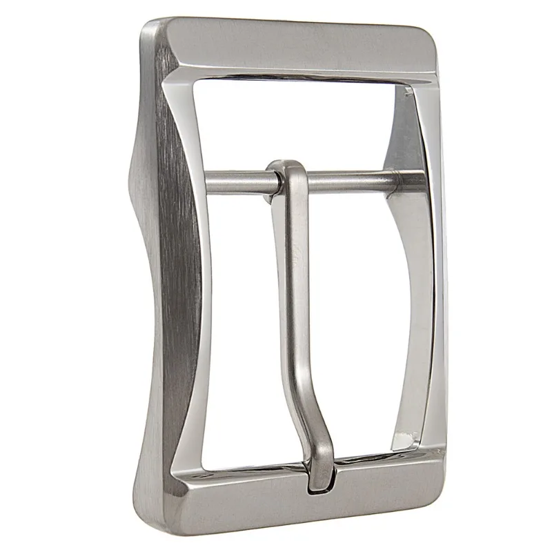 40 مللي متر التيتانيوم النقي غير قابل للصدأ الرجال مشبك حزام عادية-ثقوب اللكم دبوس مشبك حزام مناسبة ل 38-39 مللي متر مشبك حزام عريض