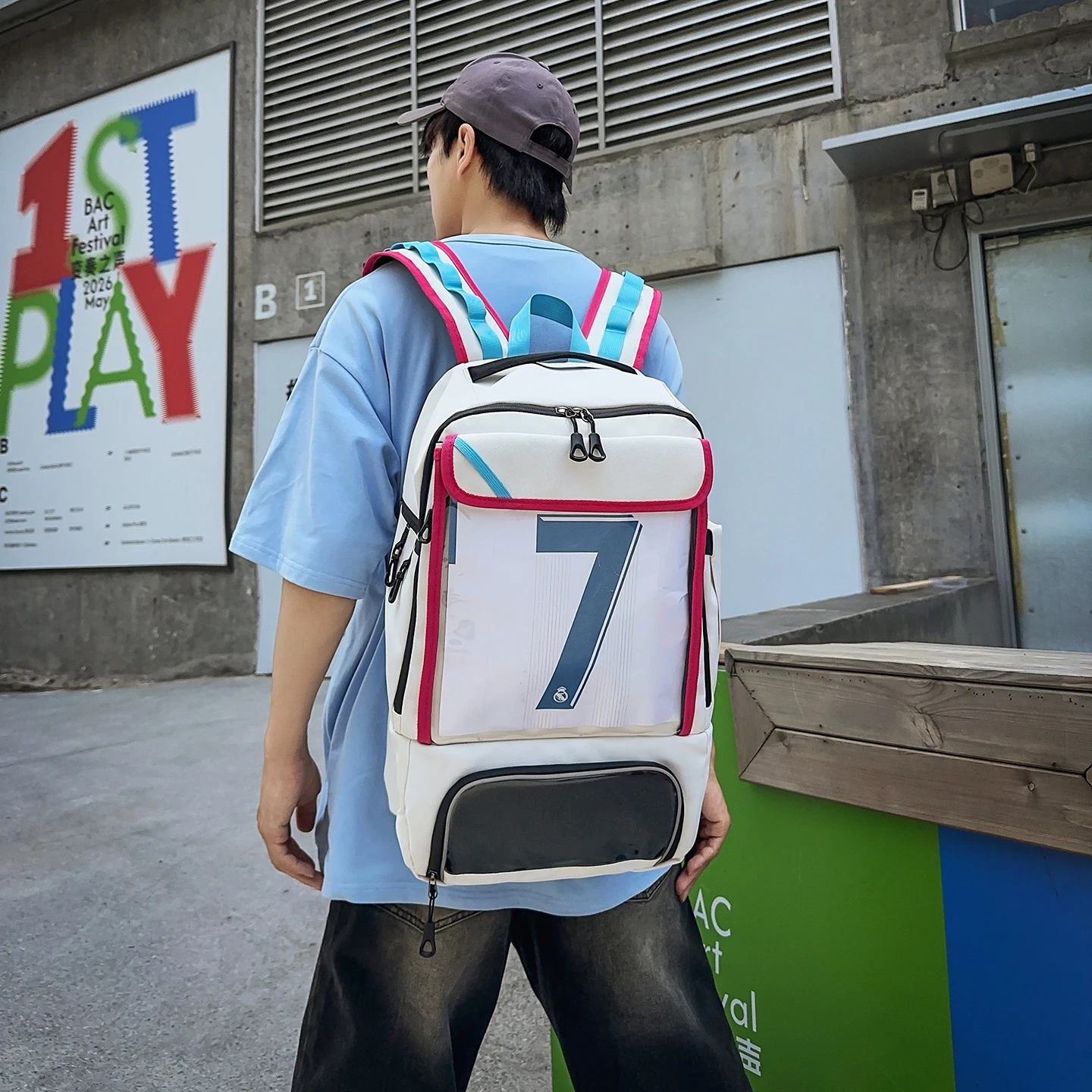 Teen Boys Multifunctional Basketball Backpacks New Large Capacity Gym Sports Rucksack with Shoe Compartment Men's Travel Bags