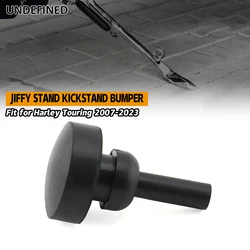 Black Jiffy Stand Kickstand Rubber Bumper Pad for Harley Touring Electra Glide Street Glidde Road Glide Road King CVO 2007-2023