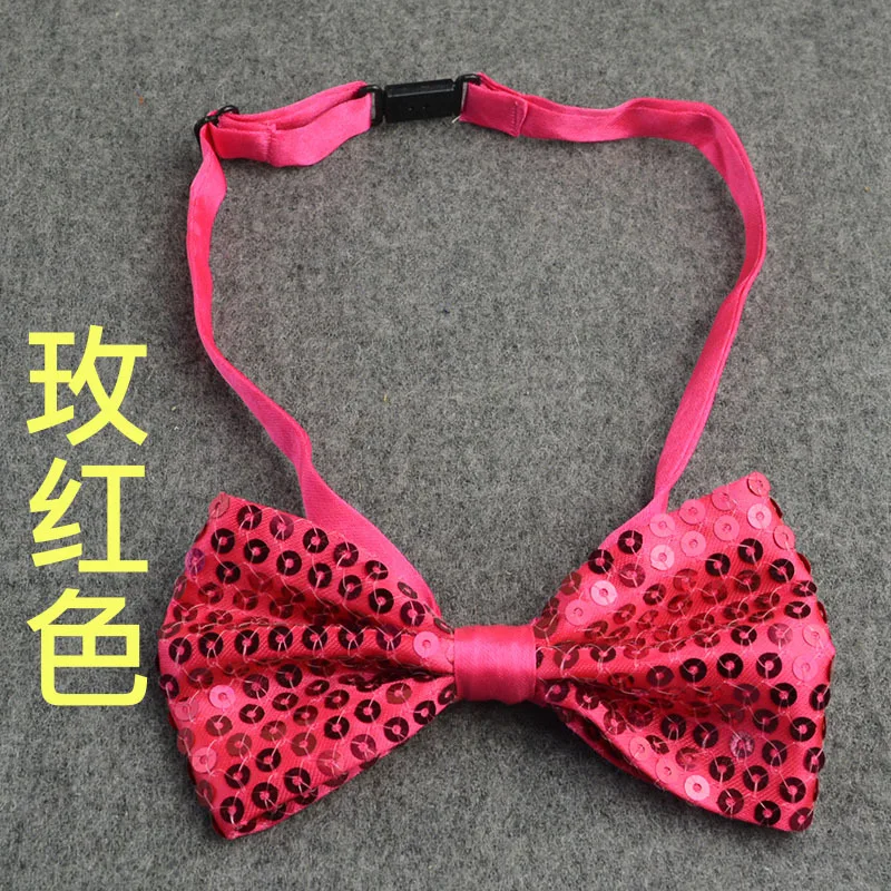 Solid color bow decoration for children's stage performance graduation lighting strip bow tie