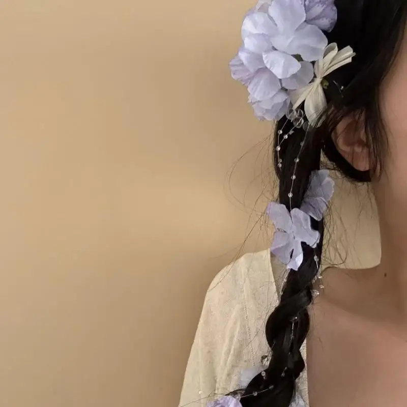Vacation Style Flower Hair Clips Fashion Simulation Flower Hairpin For Women Girls Sweet Hair Accessories Gifts