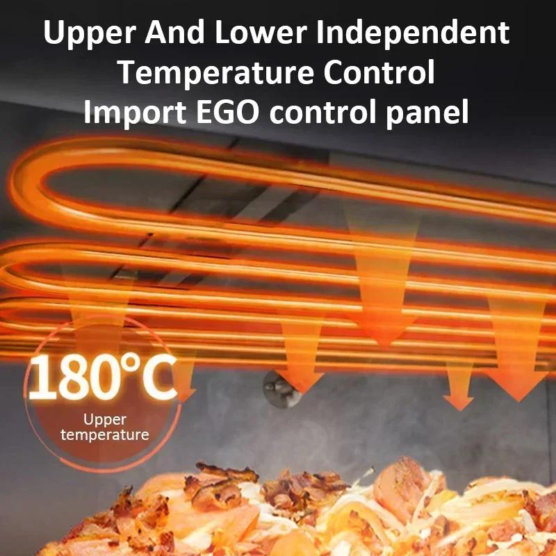 

Электрическая печь для пиццы из нержавеющей стали для фастфуда, однокамерная, коммерческая, недорогая и качественная